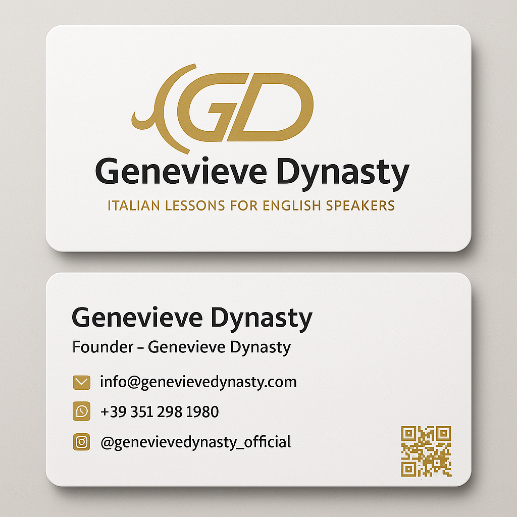GENEVIEVE DYNASTY business card