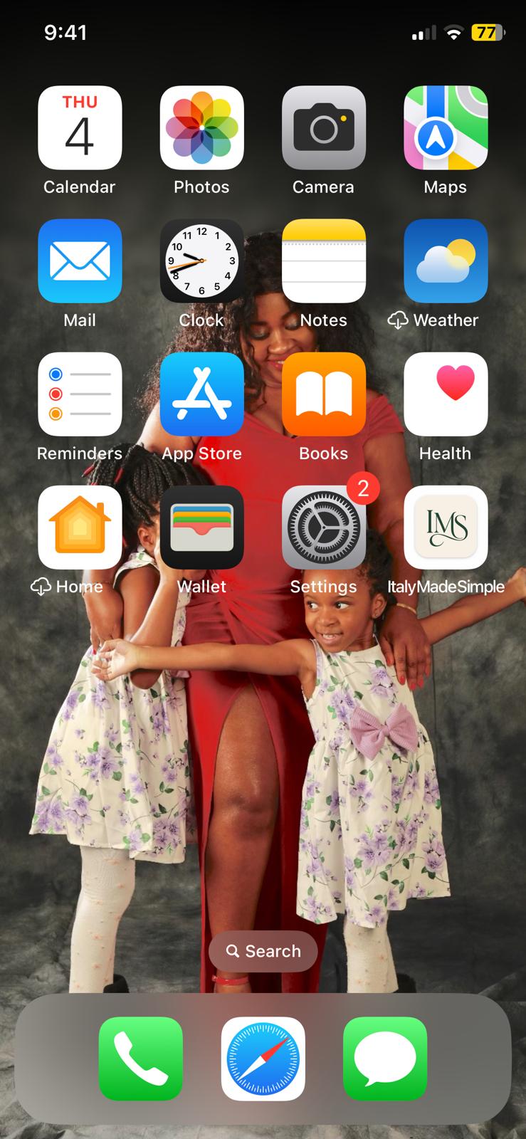 Italy Made Simple installed on iPhone